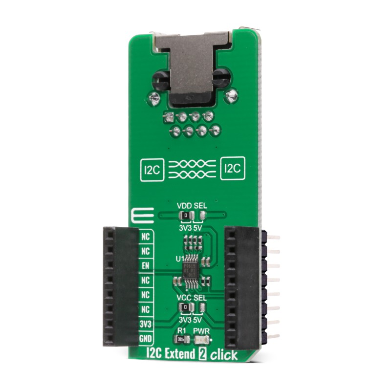 mikroe-4419 MikroElektronika I2C Extend 2 Click PCA9615 Add On Board for I2C communication bus extension MIKROE-4419