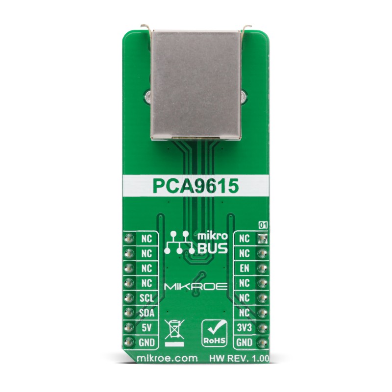 mikroe-4419 MikroElektronika I2C Extend 2 Click PCA9615 Add On Board for I2C communication bus extension MIKROE-4419