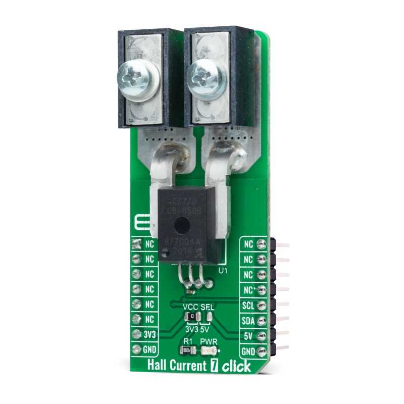 mikroe-4420 MikroElektronika Hall Current 7 Click Hall Effect Sensor Development Kit ACS770