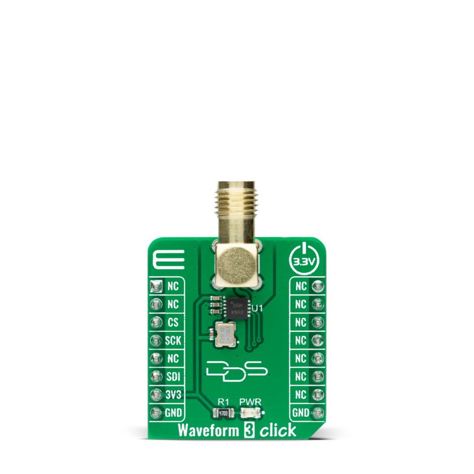 MikroElektronika MIKROE-4432 WaveForm 3 Click Clock Generator for AD9837 for TDR Applications