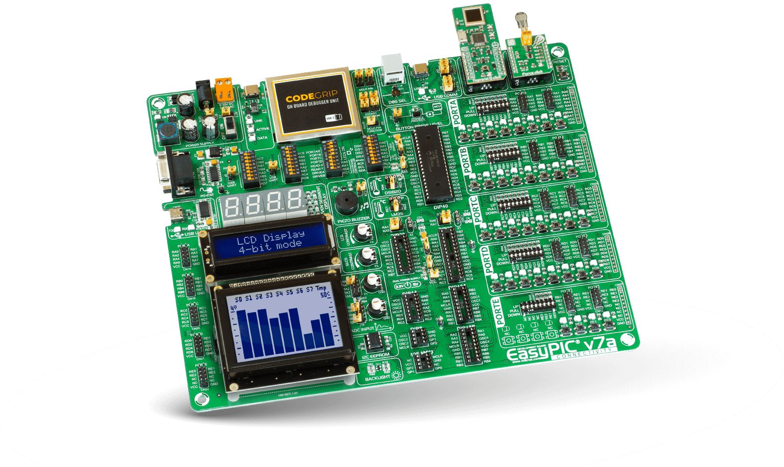 MikroElektronika EasyPIC v7a Development System Development Board MIKROE-4459