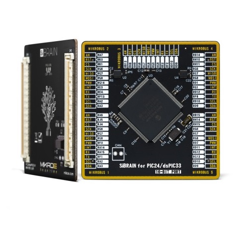 Brand-Rex SiBRAIN for dsPIC33EP512MU814 MCU Development Board MIKROE-4659
