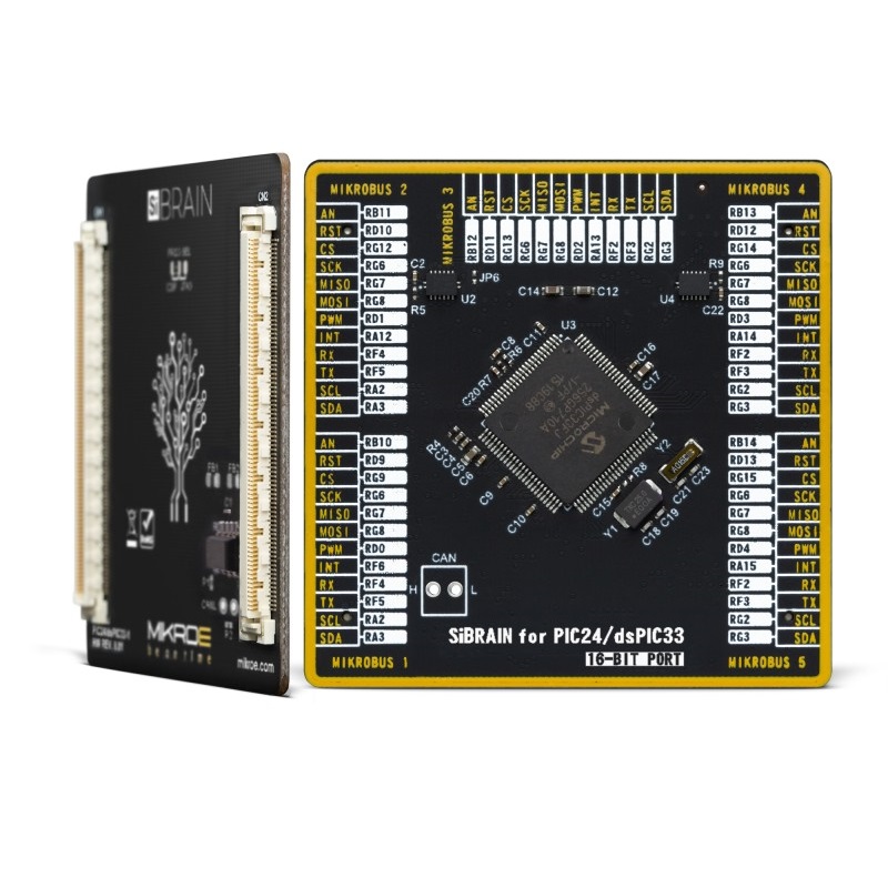 Brand-Rex SiBRAIN for dsPIC33FJ256GP710A MCU Development Board MIKROE-4690
