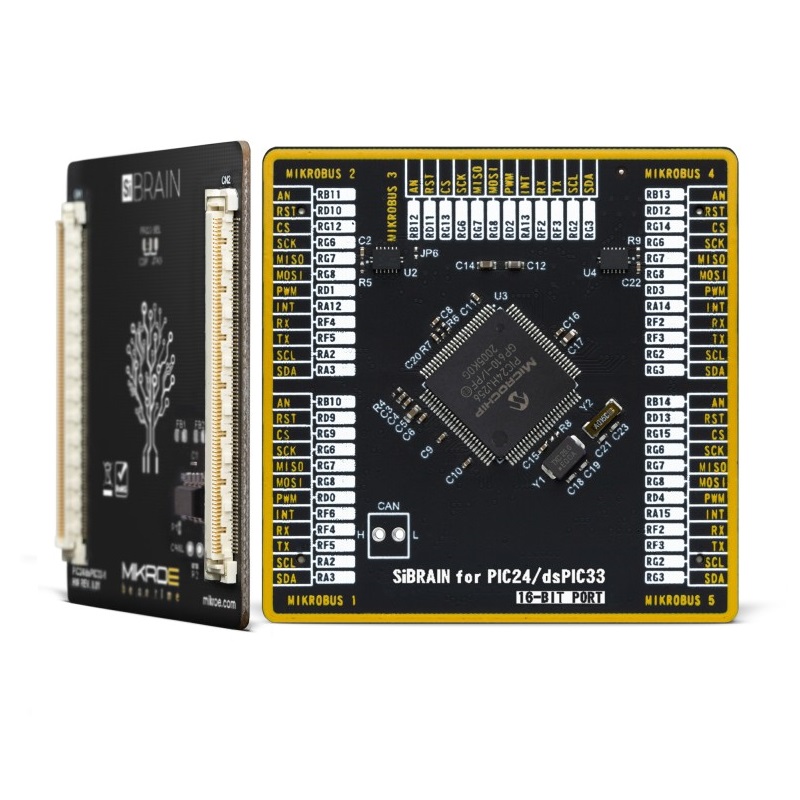Brand-Rex SiBRAIN for PIC24HJ256GP610 MCU Development Board MIKROE-4691