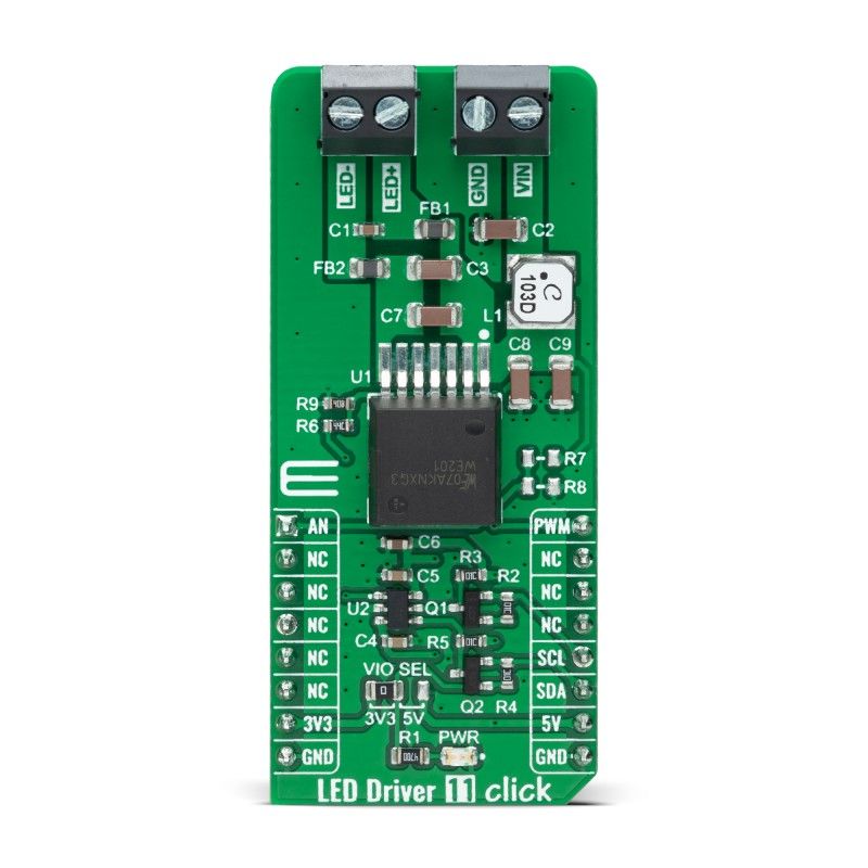 MikroElektronika MIKROE-4757 LED Driver 11 Click LED Controller LED Driver for WLMDU9456001JT for mikroBUS Socket