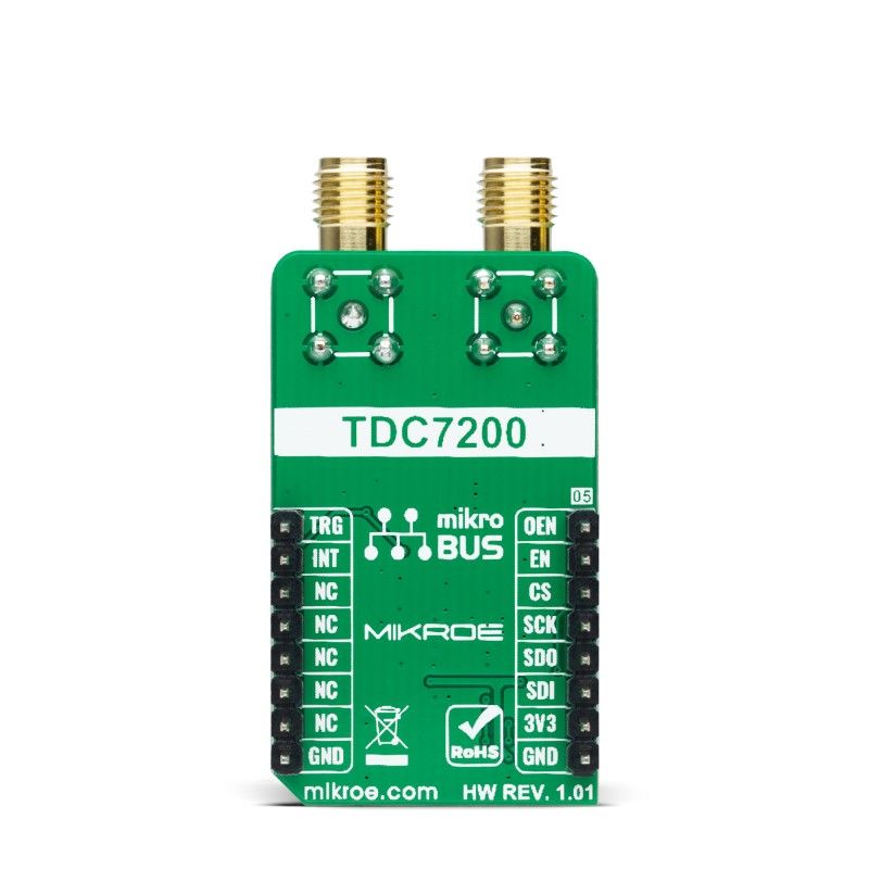 mikroe-4770 MikroElektronika MIKROE-4770 TDC Click Clock or Data Translator Add On Board for Time-to-Digital Converter for mikroBUS