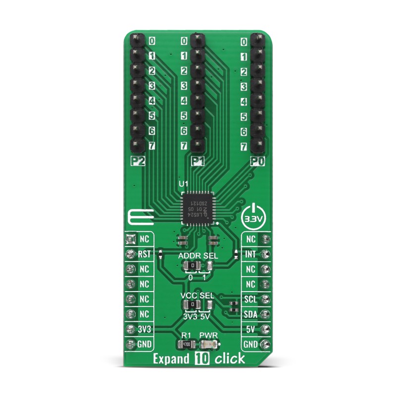 Brand-Rex Expand 10 Click I/O Expander Communication Board Board MIKROE-4801
