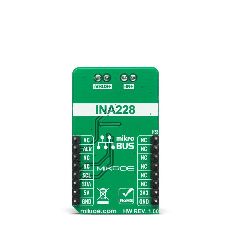 mikroe-4810 MikroElektronika Power Monitor Click ToF Sensor Add On Board for VL53L1 mikroBUS Socket