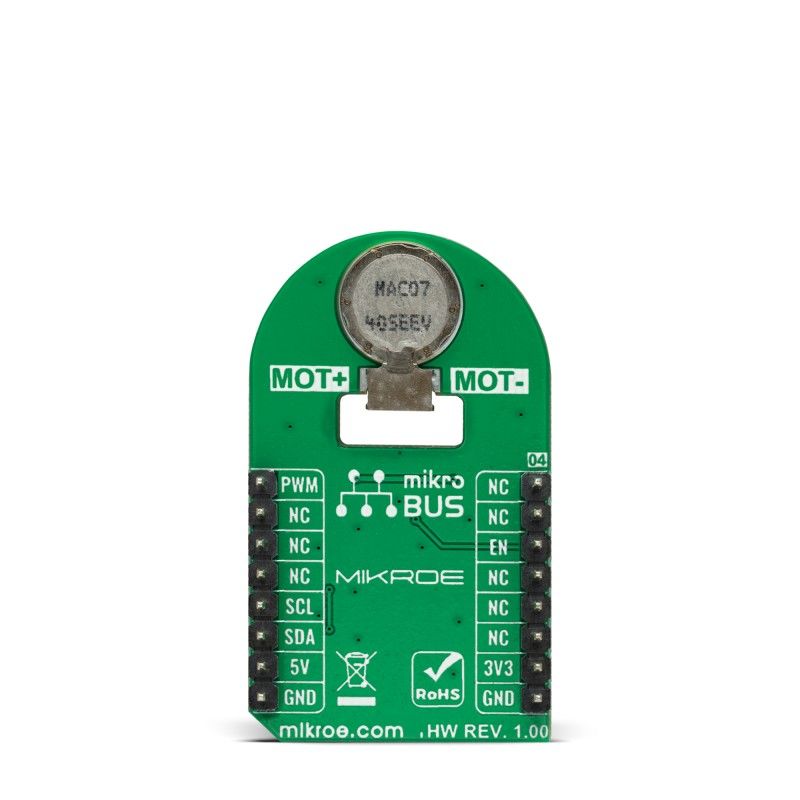 mikroe-4825 MikroElektronika Vibro Motor 4 Click Human Machine Interface Development Board for Linear Resonant Actuator for mikroBUS