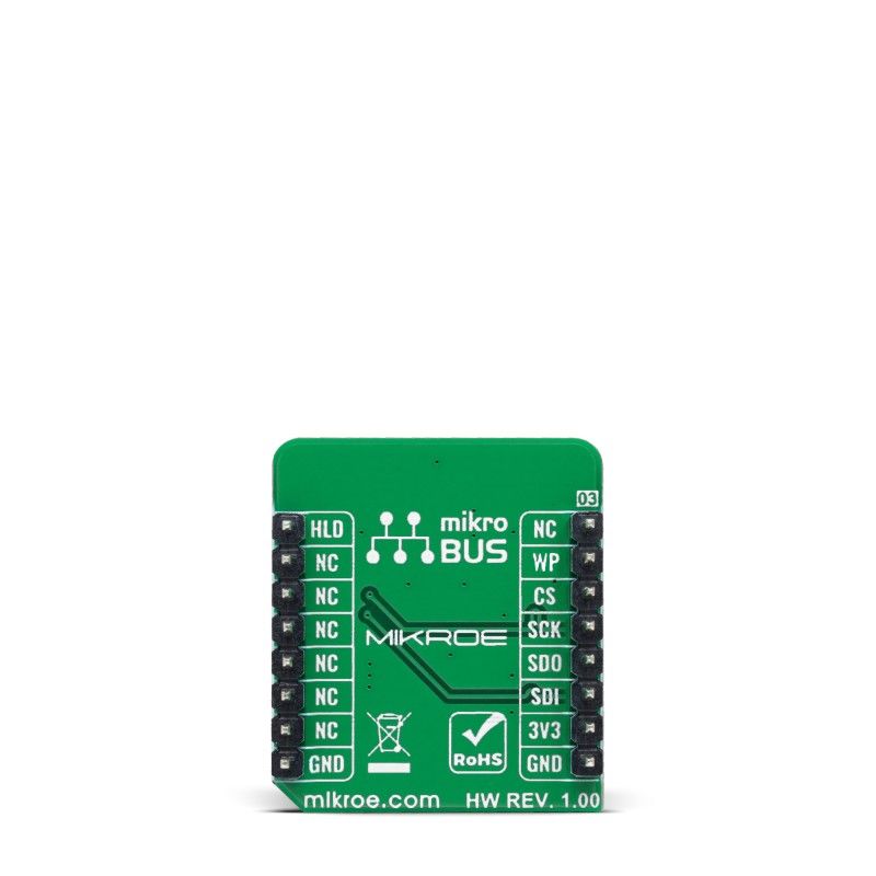 mikroe-4831 MikroElektronika MIKROE-4831 FRAM 6 Click, FeRAM Add On Board for CY15B102Q for mikroBUS Socket