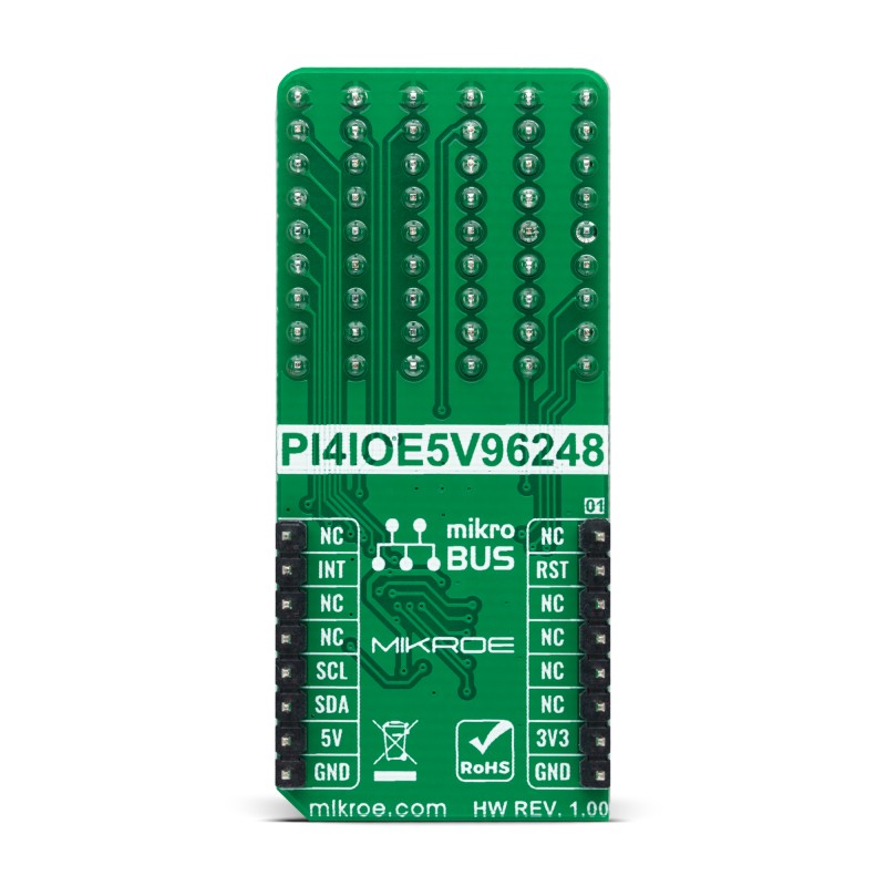 mikroe-4887 MikroElektronika Expand 13 Click Add On Board for PI4IOE5V96248 MikroBus