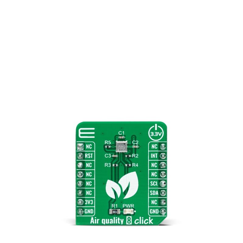 MikroElektronika Air quality 8 Click Air Quality Sensor Add On Board for ZMOD4510 mikroBUS Socket
