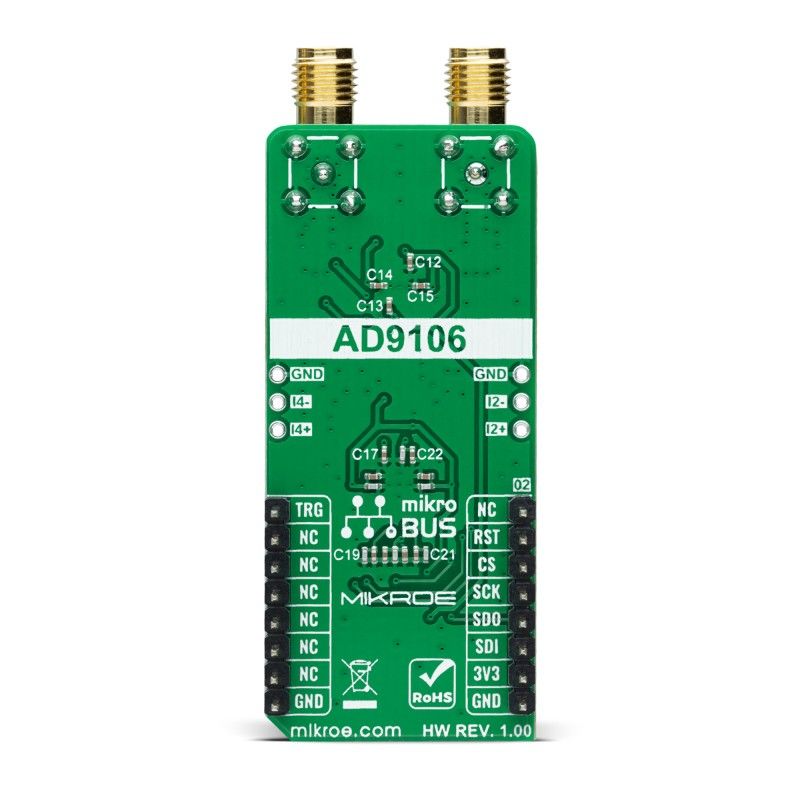 mikroe-4908 MikroElektronika MIKROE-4908 WaveForm 4 Click DDS Waveform Generator Add On Board for Waveform Generator, SRAM for