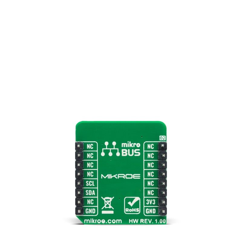 mikroe-4924 MikroElektronika Barometer 5 Click Barometric Pressure Sensor Add On Board for MS5637-02BA03 mikroBUS Socket