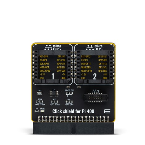 MikroElektronika Click Shield for Pi 400 Shield Shield MIKROE-4970