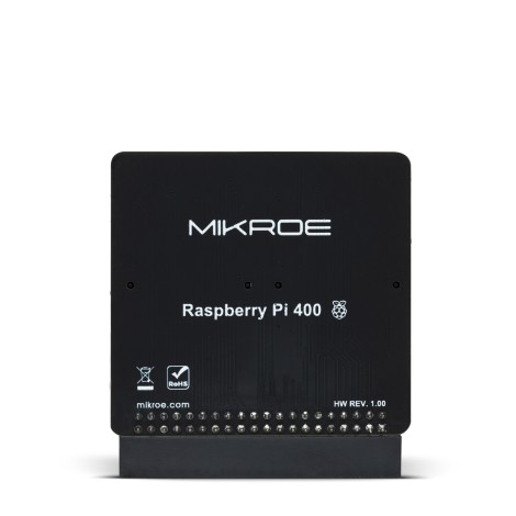 mikroe-4970 MikroElektronika Click Shield for Pi 400 Shield Shield MIKROE-4970