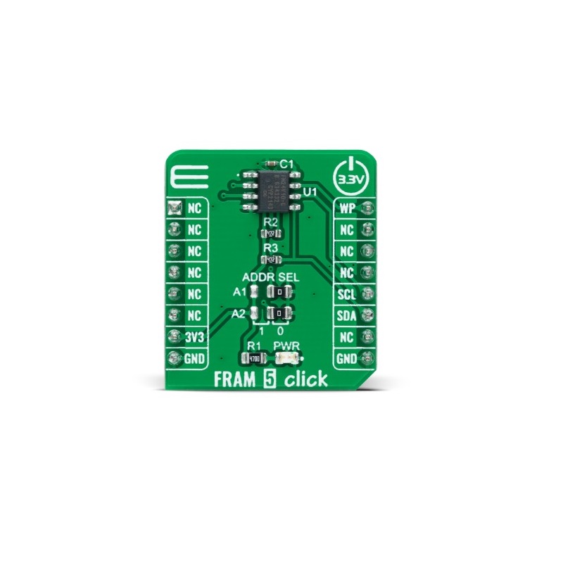 Brand-Rex MIKROE-5119 FRAM 5 Click Development Board for FM24V10 for microBUS