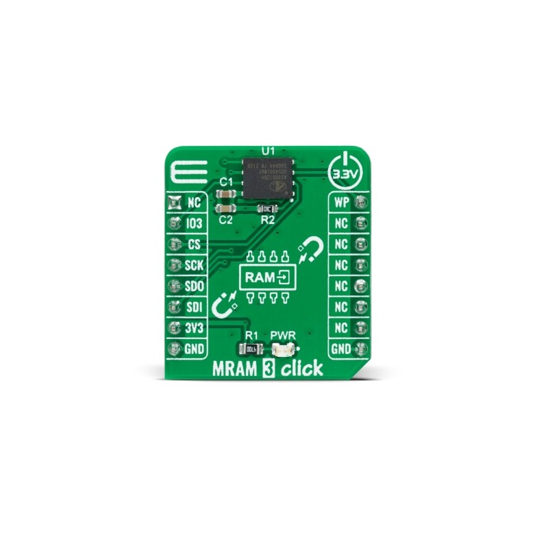 Brand-Rex MIKROE-5191 MRAM 3 Click, MRAM Development Board for AS3001204 for microBUS