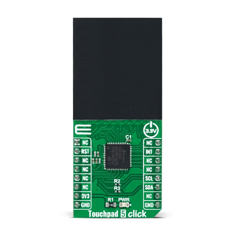 Brand-Rex MIKROE-5199 Touchpad 5 Click Capacitive Touch Screen Display Module, Development Board With IQS550