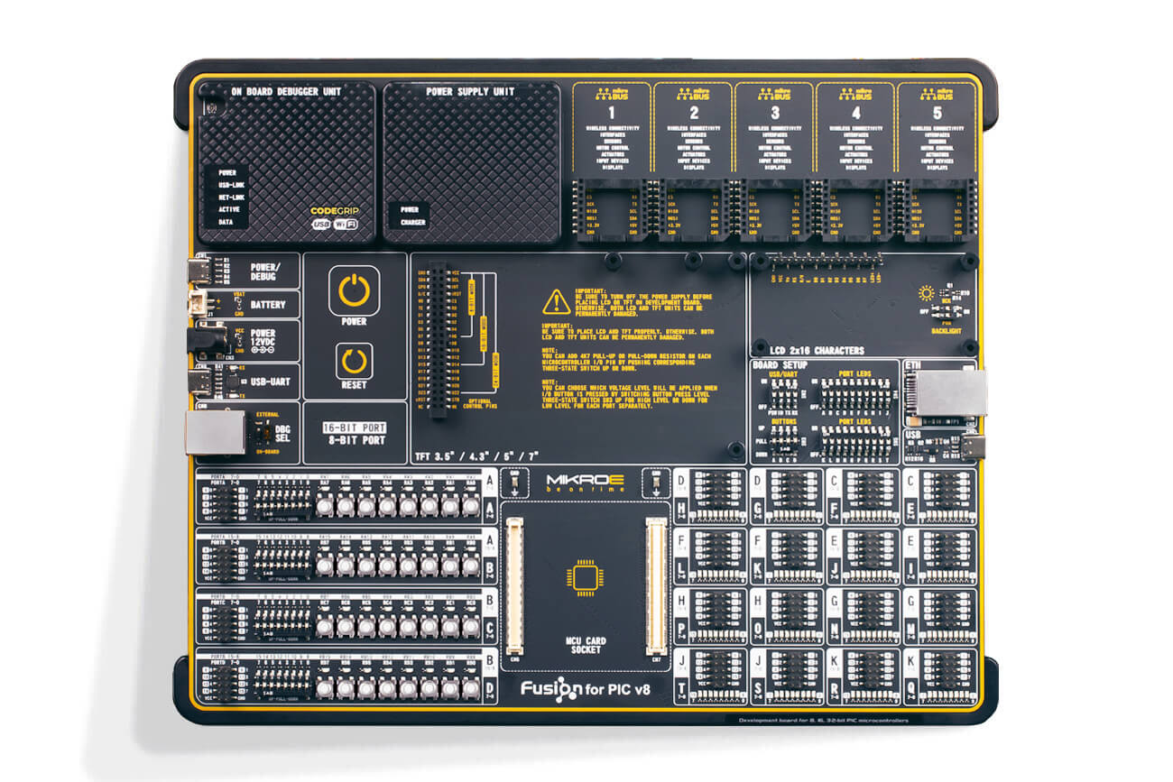 Brand-Rex Fusion for PIC v8 Development Board MIKROE-5334