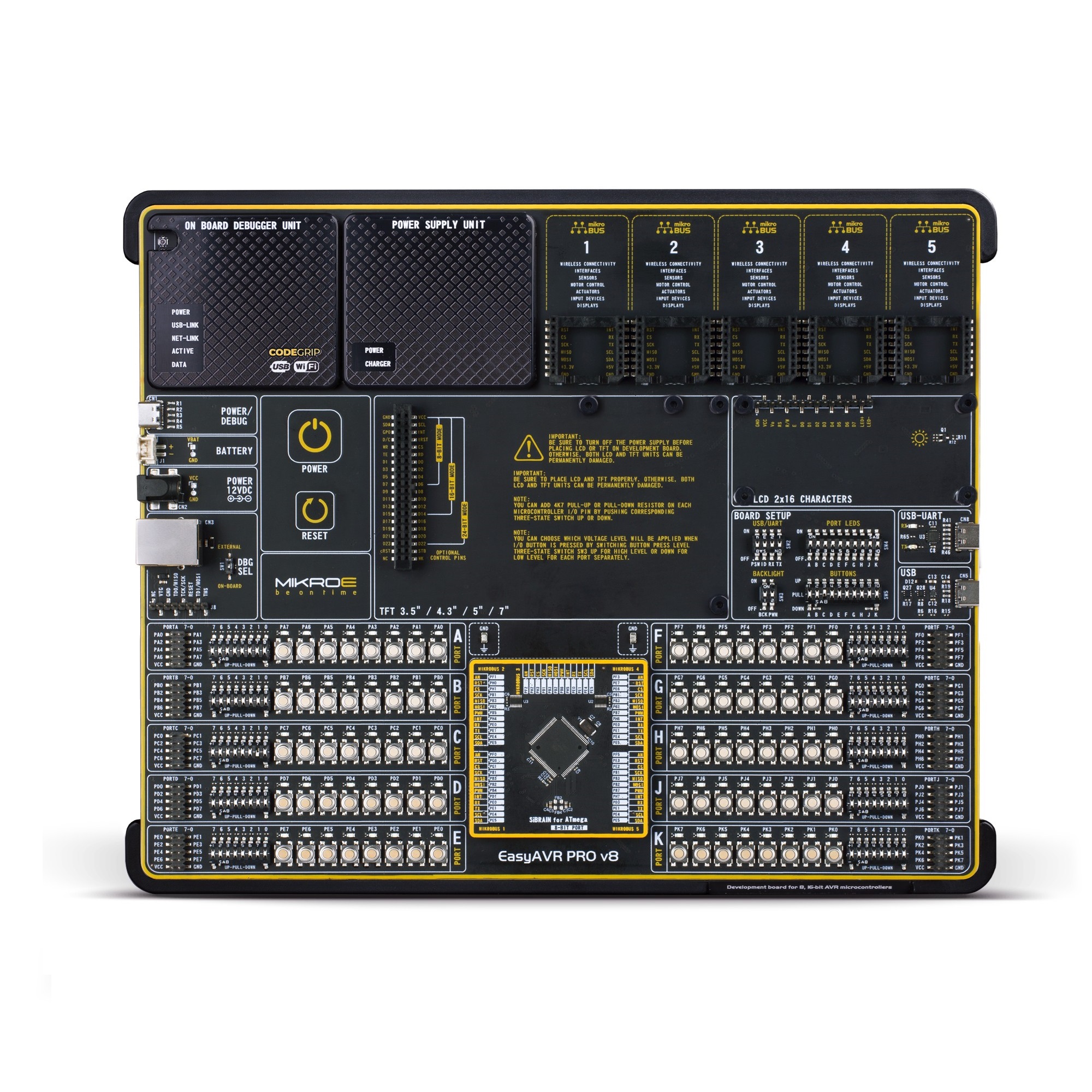 Brand-Rex EasyAVR PRO v8 Development Board MIKROE-5342