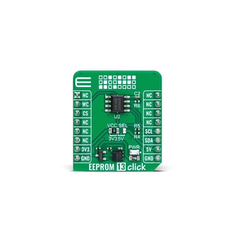 MikroElektronika MIKROE-5885 Add-On Board, EEPROM EEPROM Memory Board for M24M01E for mikroBUS Socket