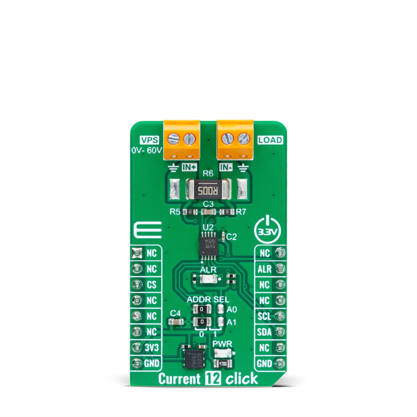 MikroElektronika MIKROE-6065 Current 12 Click Current Monitor Development Board for MikroBus for Current Monitor