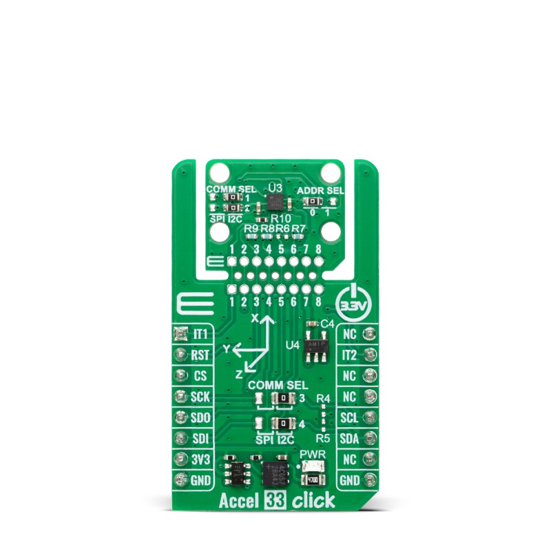 MikroElektronika Accel Click Development Board for Add On Board Acceleration Measurement
