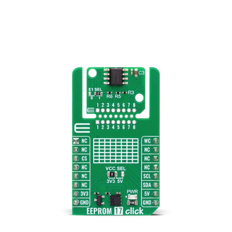 MikroElektronika MIKROE-6641 EEPROM Click, EEPROM Development Board for Add On Board for Data Storage