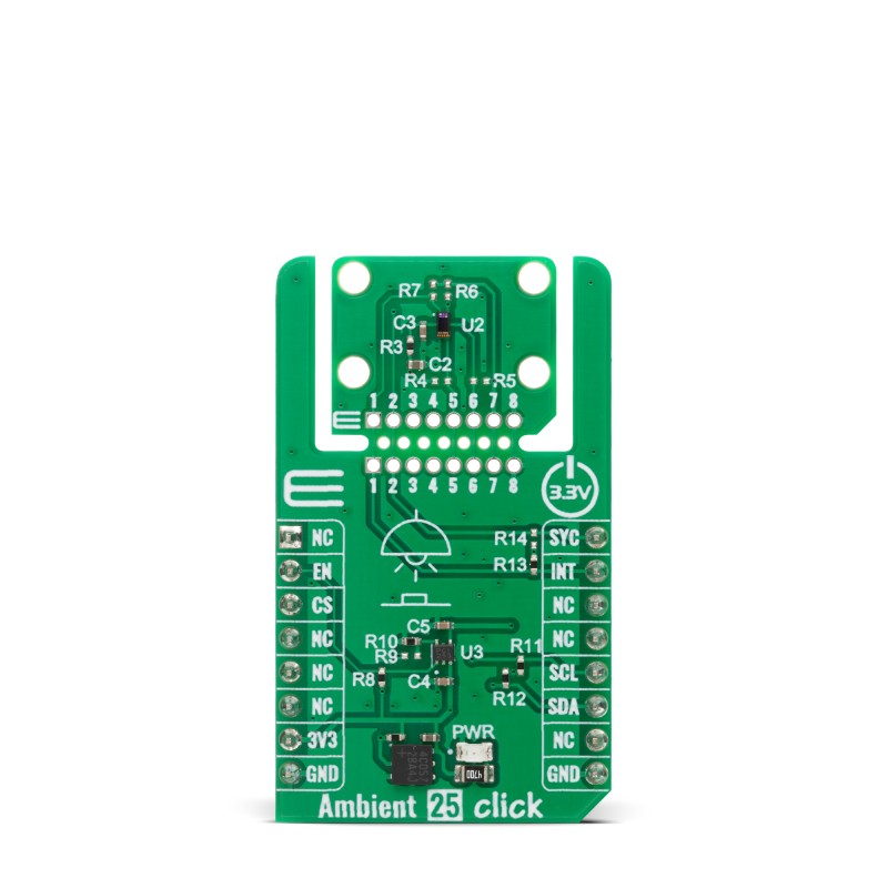 MikroElektronika Ambient Click Highly Sensitive Ambient Light Sensing with Advanced Light Flicker Detection