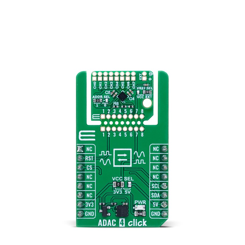 MikroElektronika MIKROE-6722 ADAC Click Evaluation Board for Channels