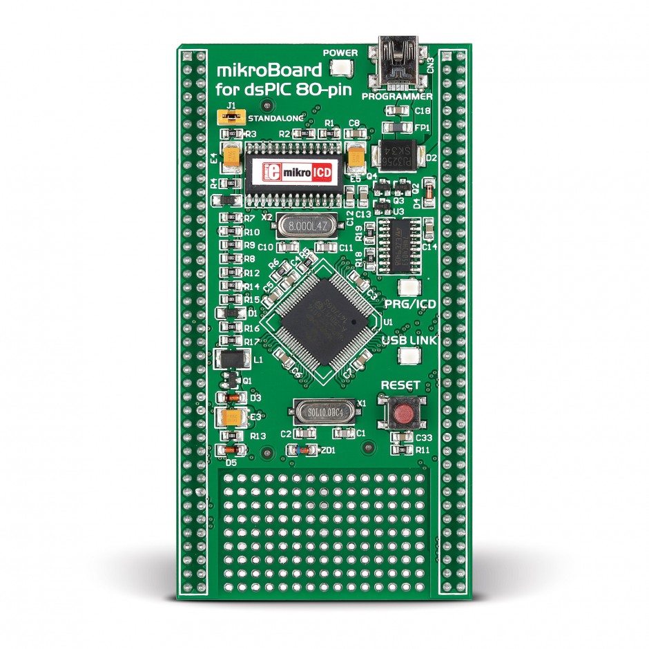 Brand-Rex mikroBoard for dsPIC with dsPIC30F6014A MCU Board MIKROE-705