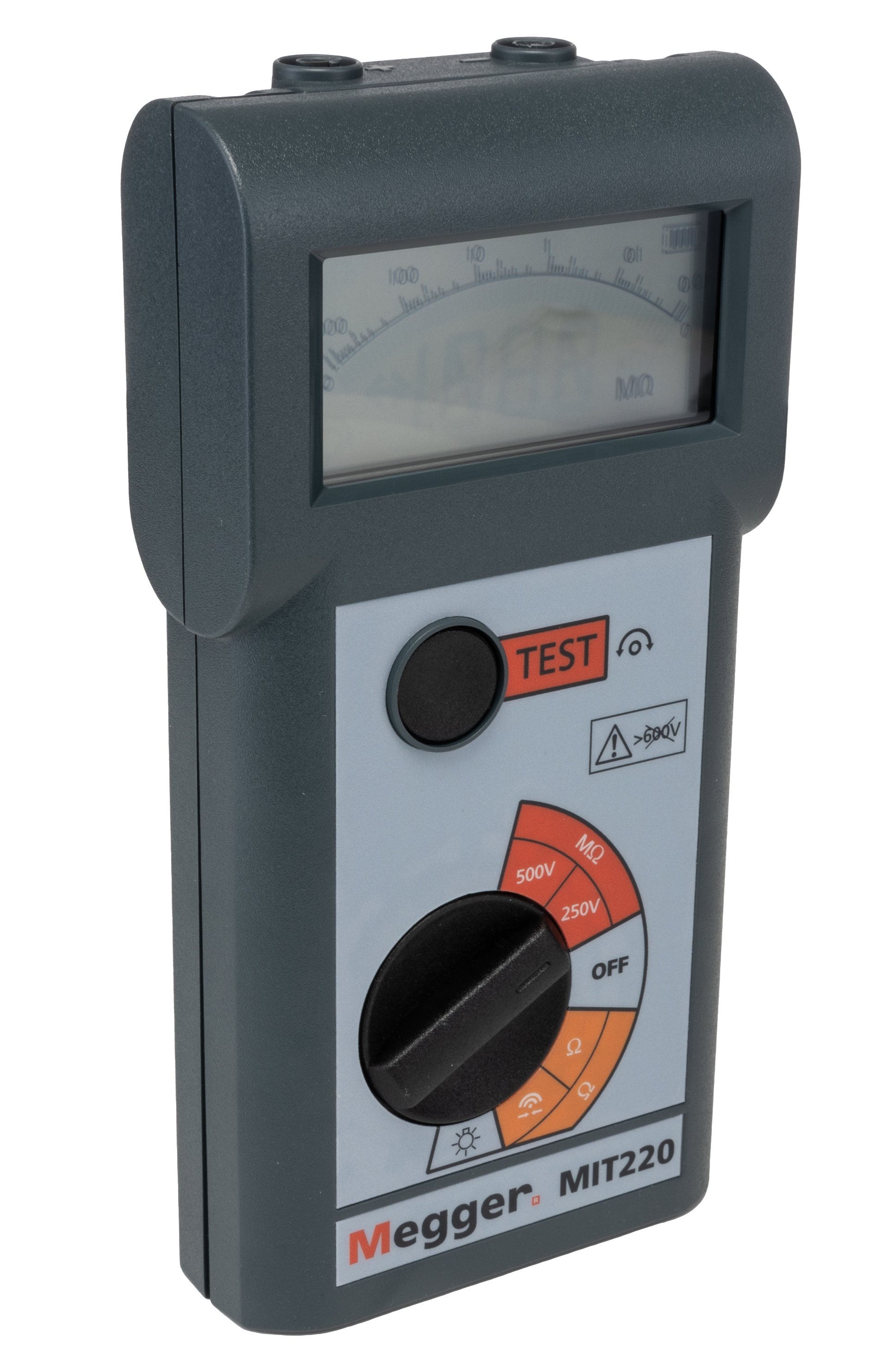 mit220-en Megger Insulation & Continuity Tester, 250 V Min, 500 V Max CAT III, UKAS