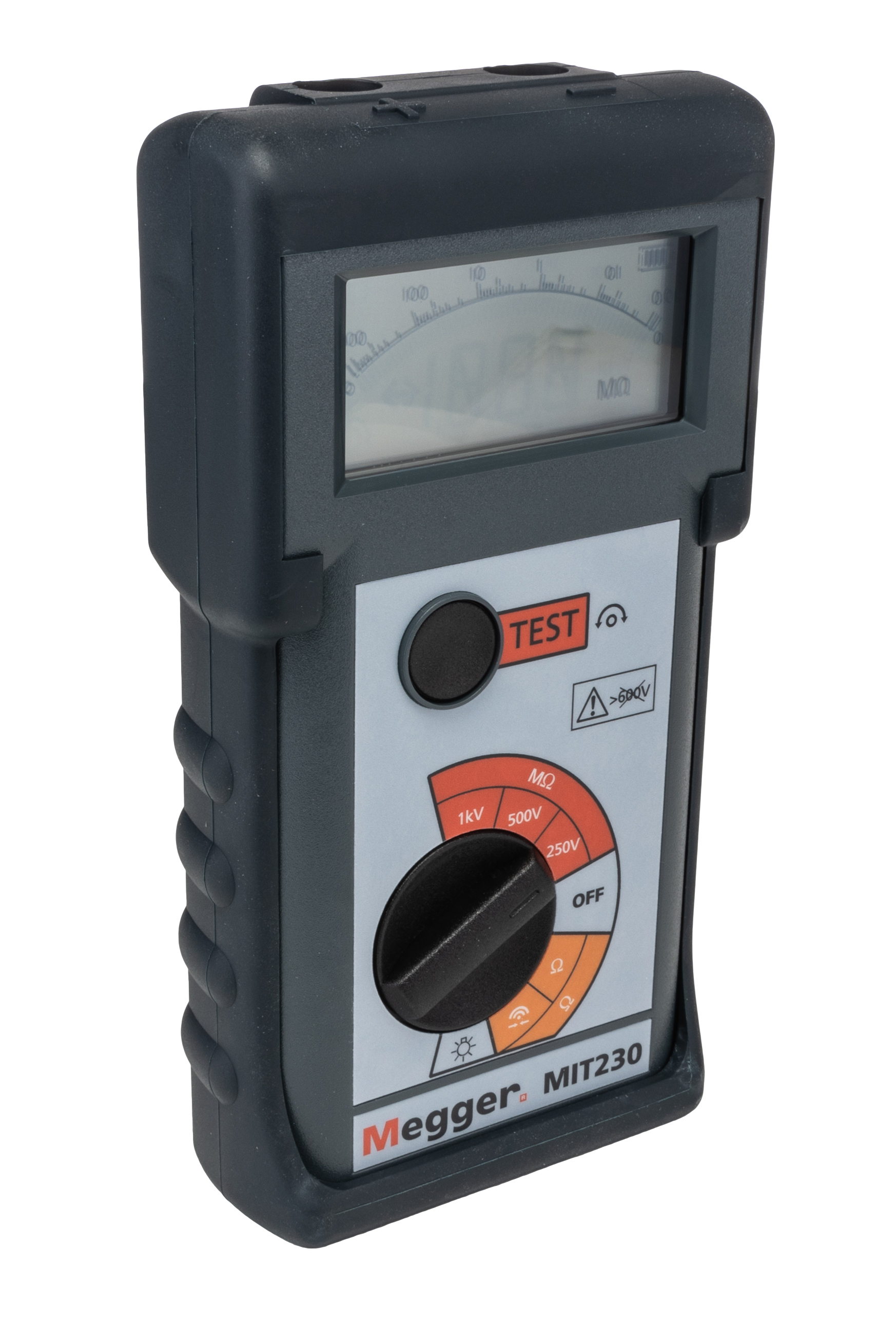 mit230hd-en Megger MIT230HD Insulation & Continuity Tester, 250 V Min, 1000 V Max, 1000 mΩ CAT III, RSCAL