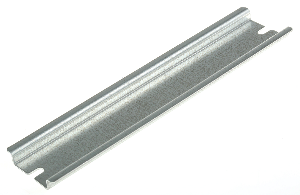 Fibox Steel Unperforated DIN Rail, 150 mm x 35mm x 7.5 mm