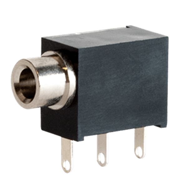 Same Sky Jack Connector 3.5 mm Through Hole Female Jack Connector, 1A