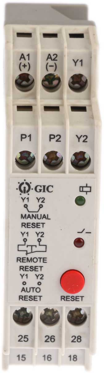 GIC Monitoring Relay, DPDT, DIN Rail 24 V dc