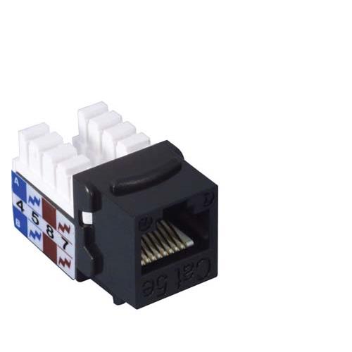 L-Com MJS110C5E-BLK 5E RJ45 1 Port Modular Connector