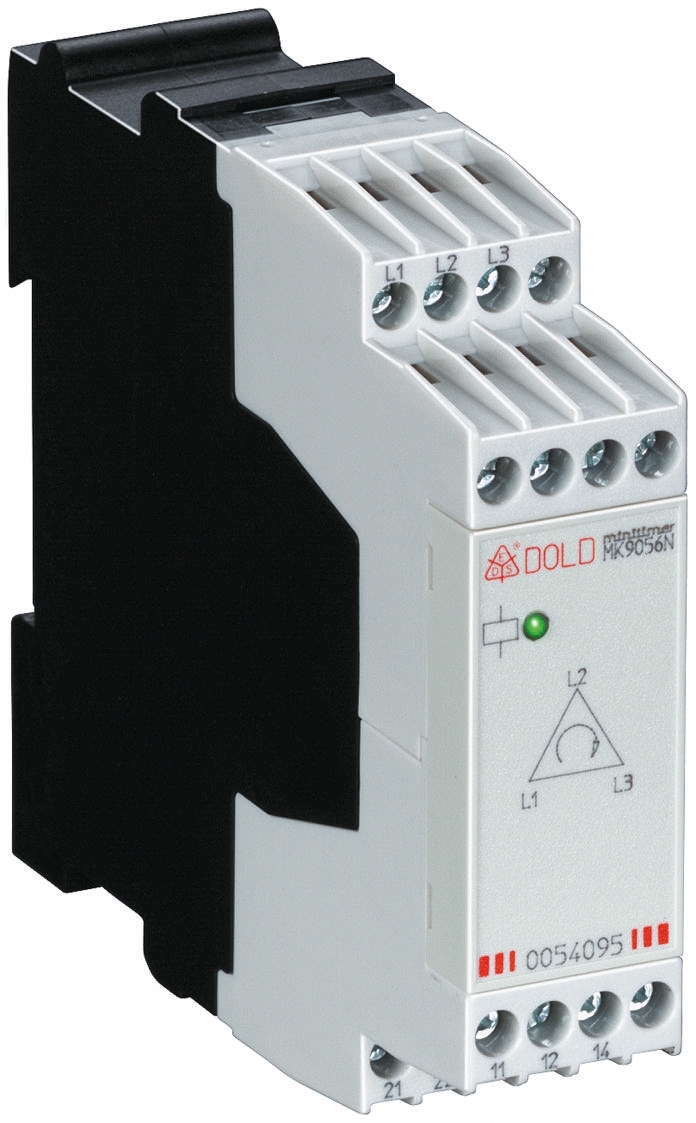 Dold Monitoring Relay, 3 Phase, DPDT, DIN Rail