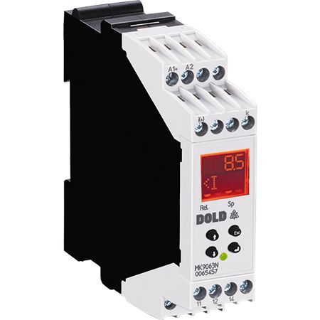 Dold Monitoring Relay, 1 Phase, SPDT, DIN Rail, 0.4mA to 10A, 24 V dc, 230V ac