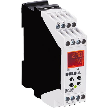 Dold Monitoring Relay, 1 Phase, 1 CO, DIN Rail, 15mA to 50mA, 24 V dc, 230V ac