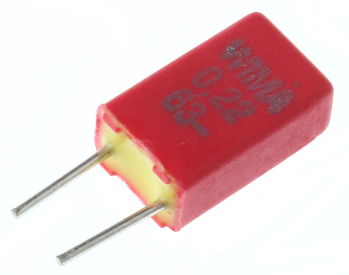 WIMA MKS02 Film Capacitor 220 nF 40V ac 63 V dc, Through Hole