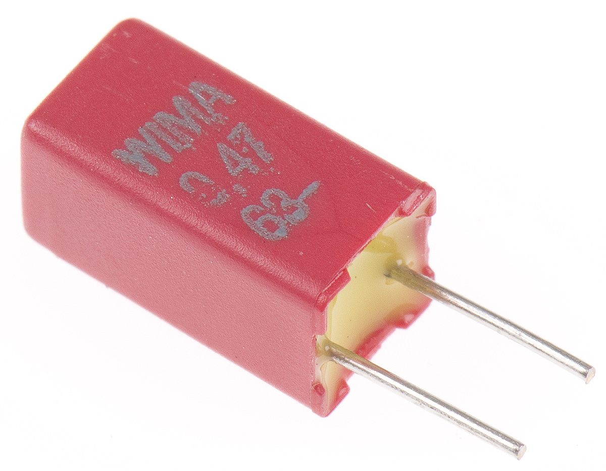 WIMA MKS02 Film Capacitor 470 nF 40V ac 63 V dc, Through Hole