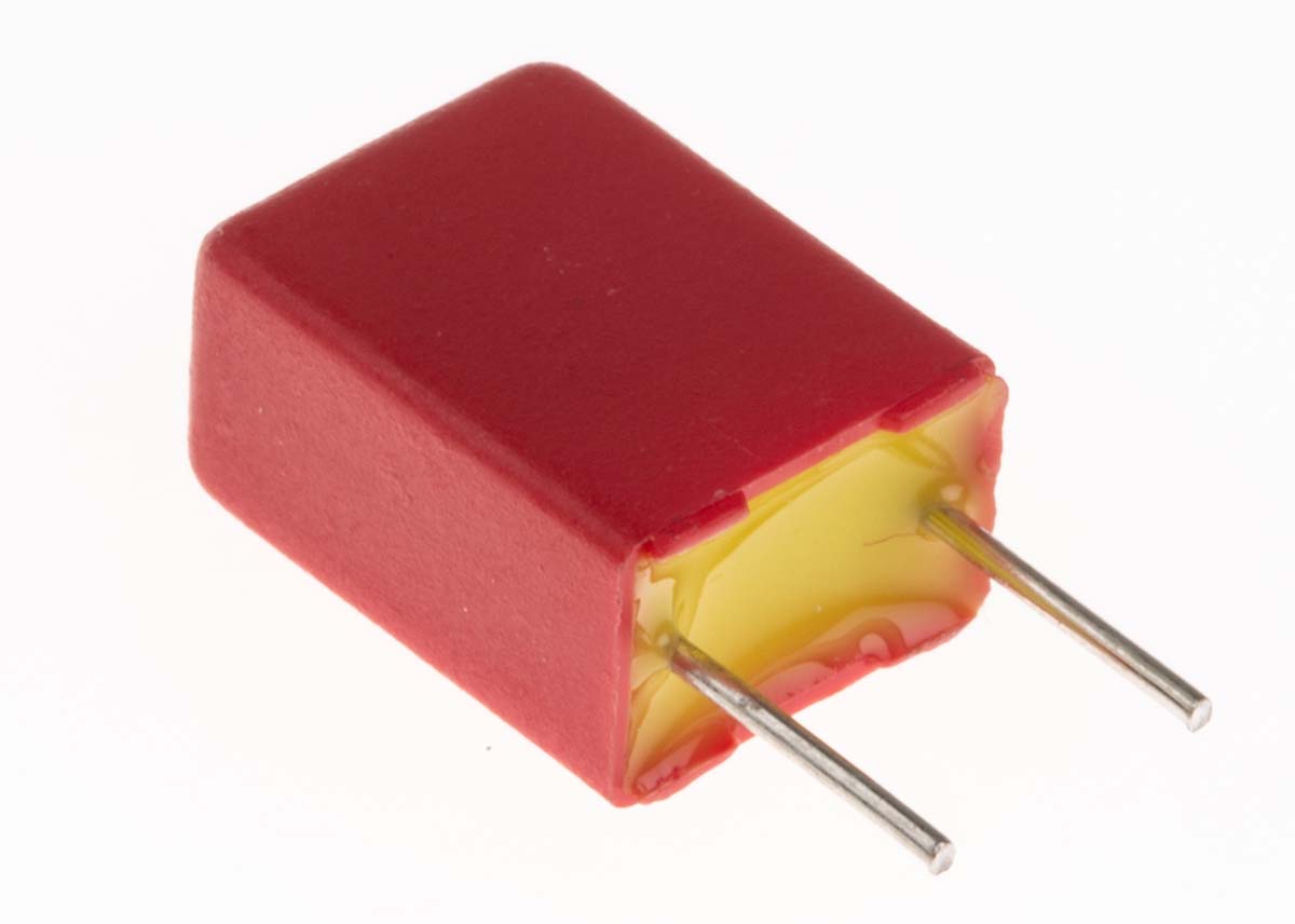 WIMA MKS2 Film Capacitor 1 μF 40V ac 63 V dc, Through Hole