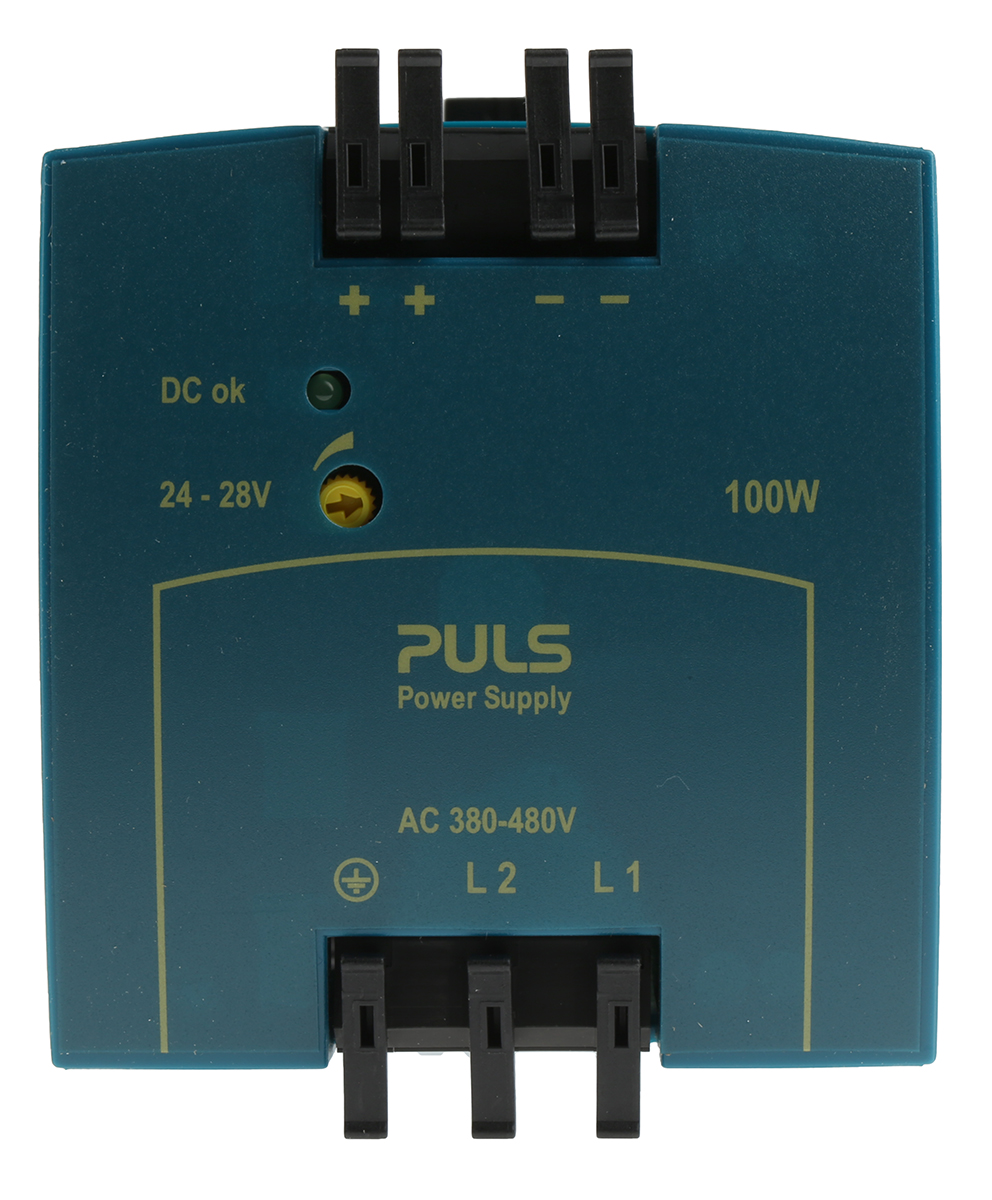 PULS MiniLine Switched Mode DIN Rail Power Supply 480V ac AC Input 28V dc, 4.2 A Output DC 100 W