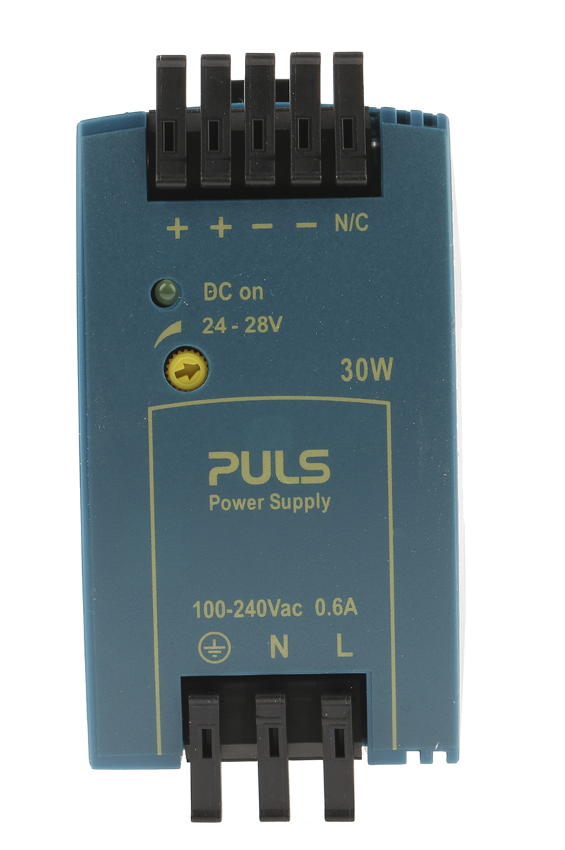 PULS MiniLine Switched Mode DIN Rail Power Supply 240V ac 28V dc, 1.3 A Output 30 W