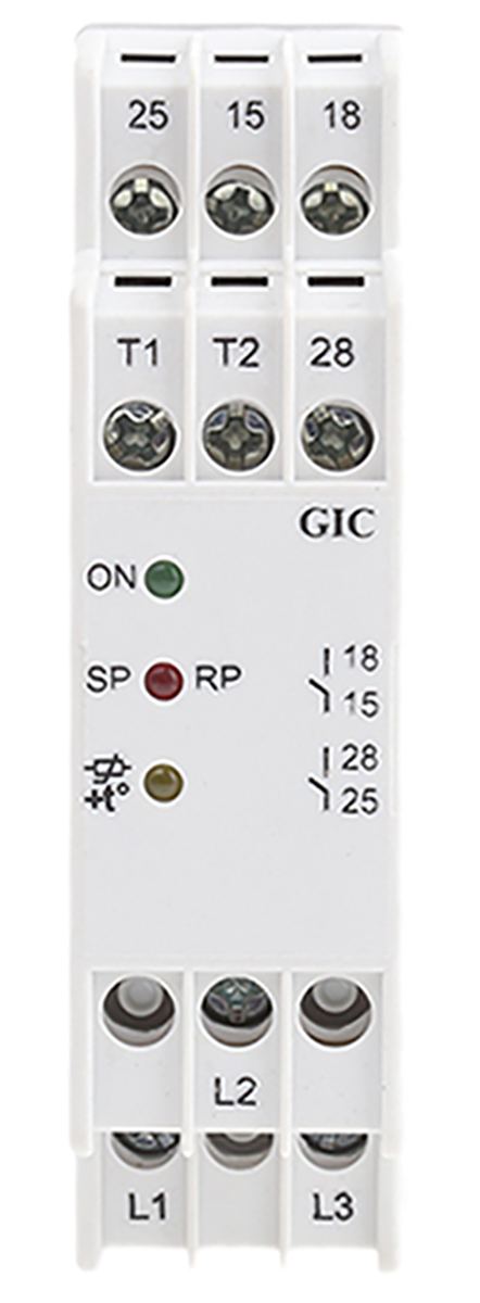 mld4bs GIC Monitoring Relay, 3 Phase, SPDT, DIN Rail, 400V ac
