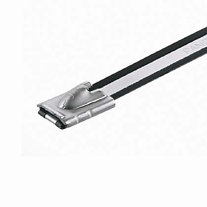 Panduit Cable Tie Assemblies, Cable Tie, 201 mm x 8.1mm, Black 316 Stainless Steel