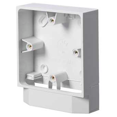 Cutterwell & Co Ltd MMB White Polyvinyl Chloride Box, BS, IP20, Surface Mount Mount, 2 Gangs 146 mm 146mm 25
