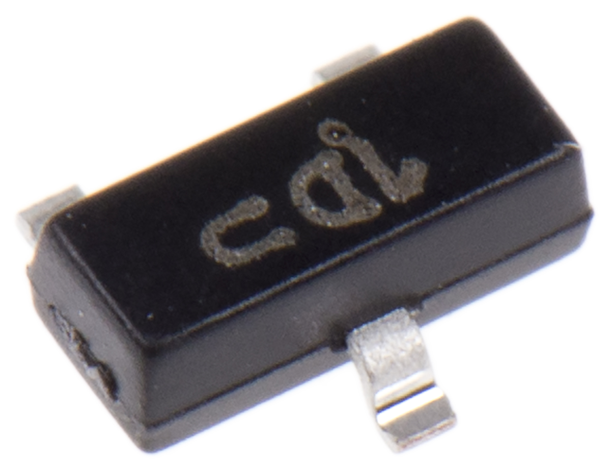 onsemi Transistor, 500 mA NPN, 300 V, 3-Pin SOT-23